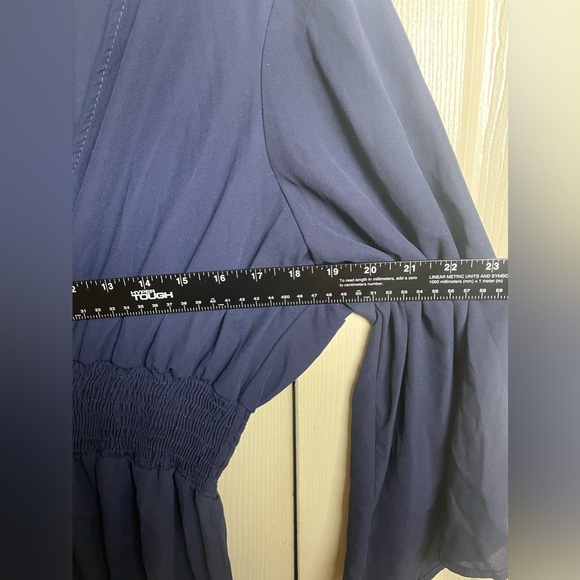 Torrid “BABYDOLL GEORGETTE SMOCKED BLOUSE” Size 2XL - Picture 9 of 11